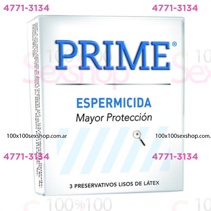 Cód: CA FP ESPERM - Preservativos Prime Espermicida - $ 4000